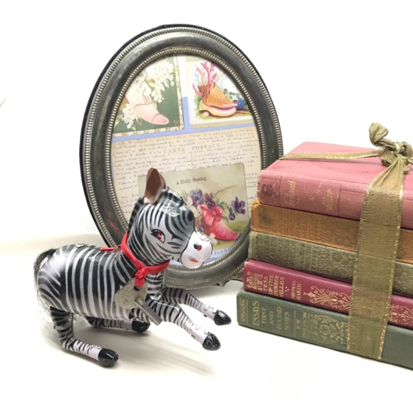 Tin Toy Wind Up Zebra (Non-Functional) Decor Only - Picture 10 of 10
